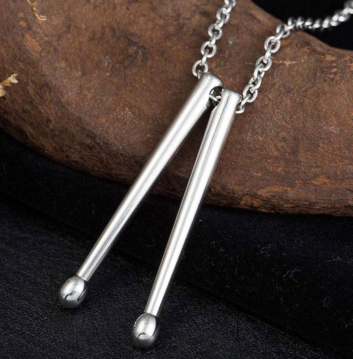 Collar Baterista Drummer Stick