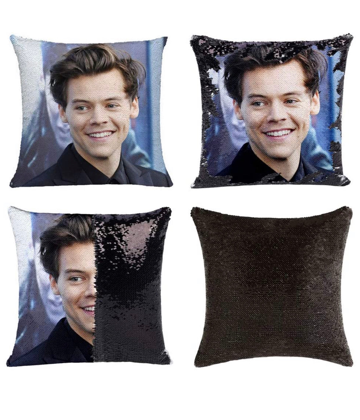 Harry Styles Almohada Lentejuela Reversible