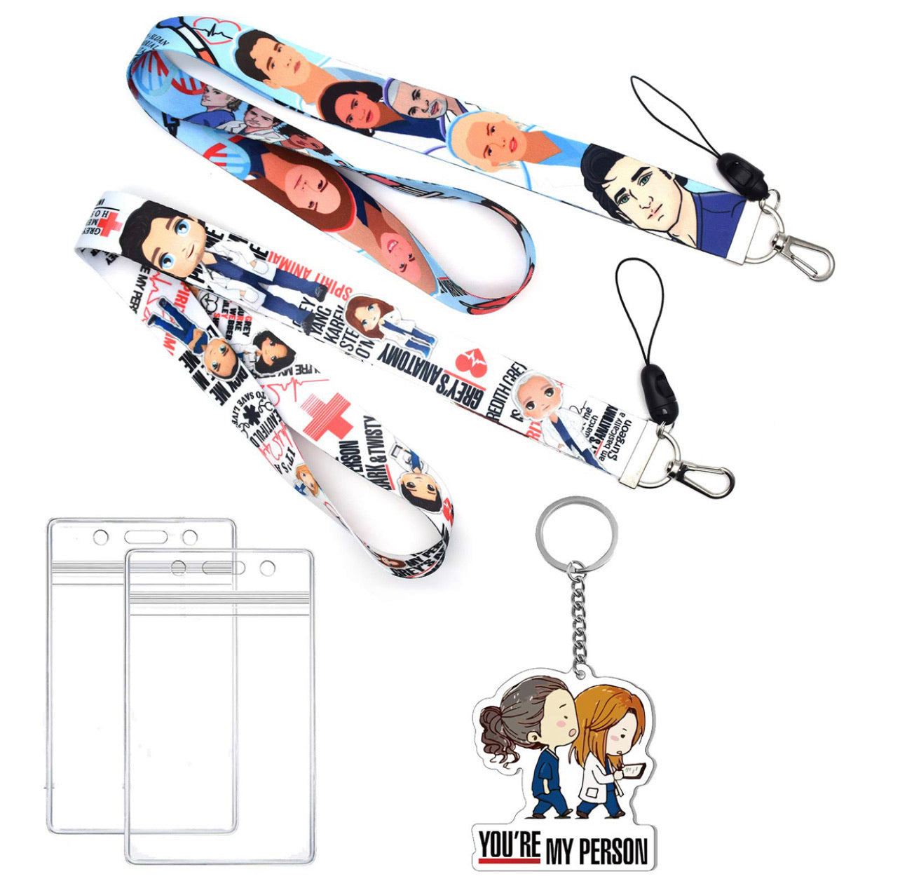 Greys Anatomy Set De Portagafete 2Pcs