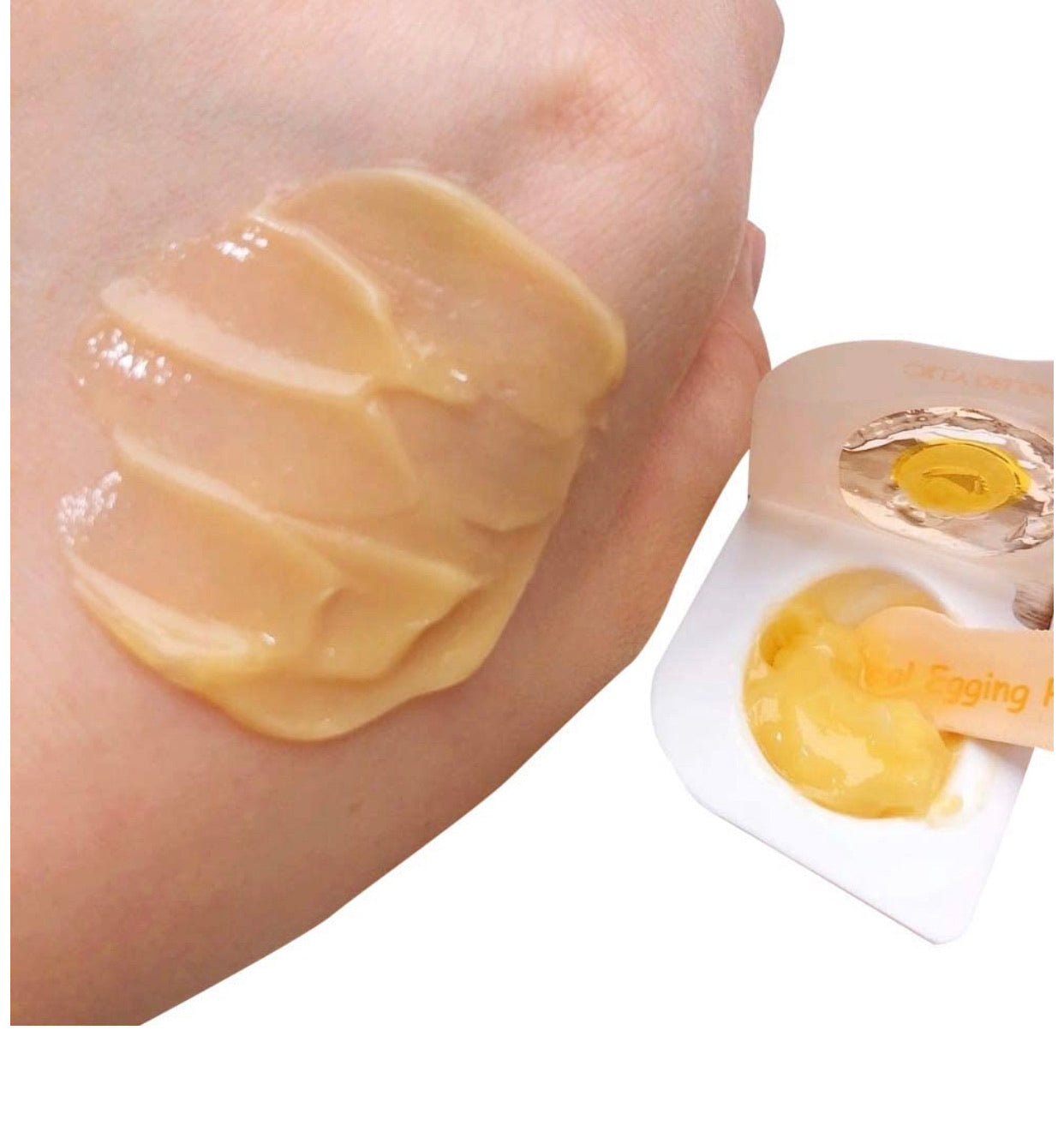 Mascarilla Facial Huevo Poros y Blanqueamiento