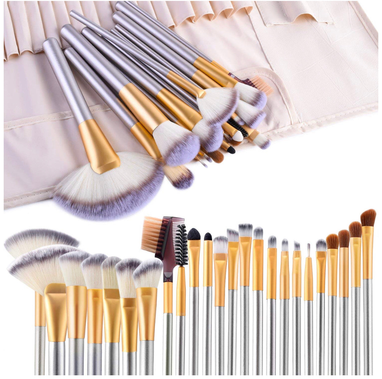 Set De Brochas Maquillaje 24 piezas