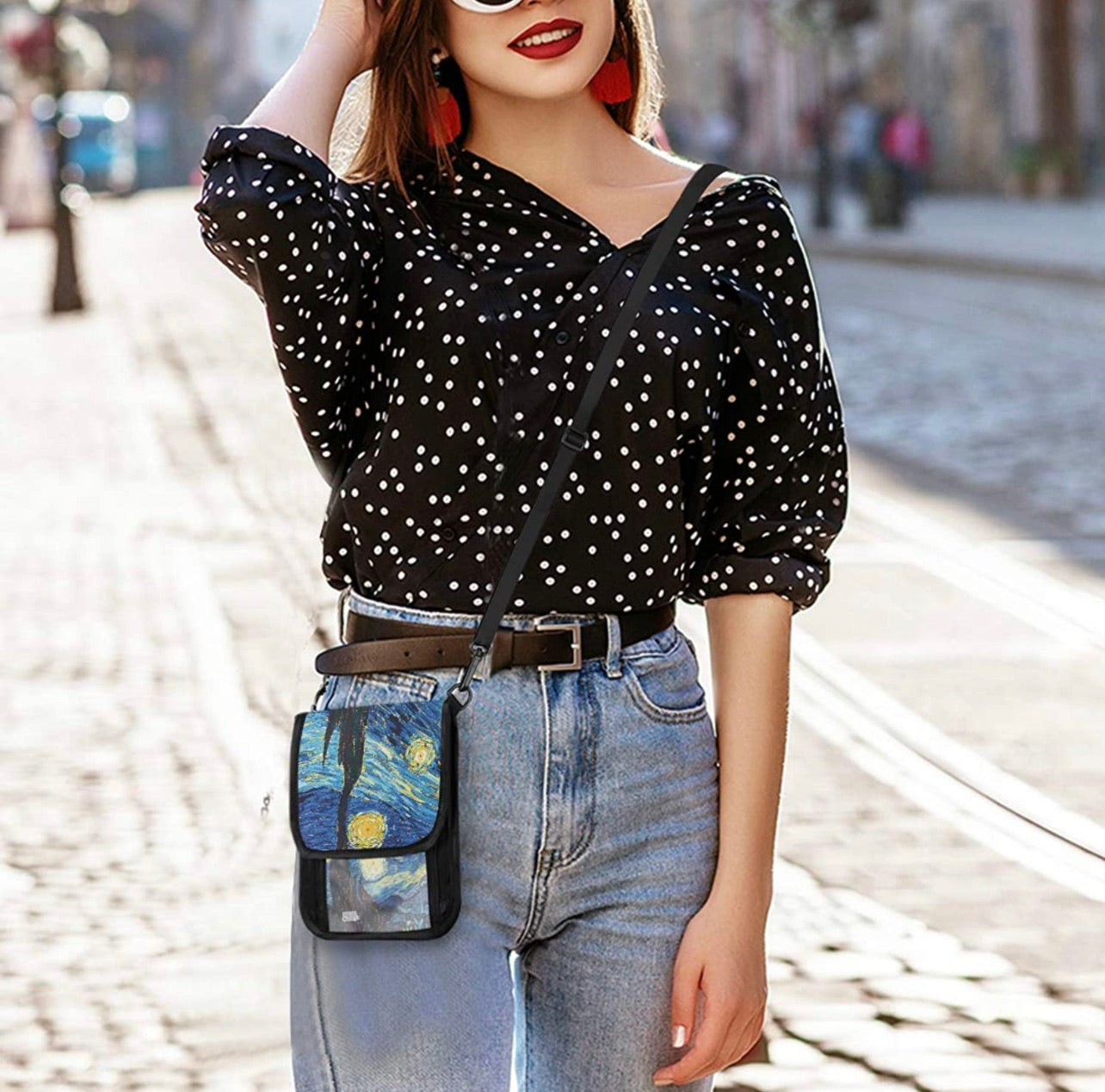 VanGogh Bolsa Monedero Crossbody