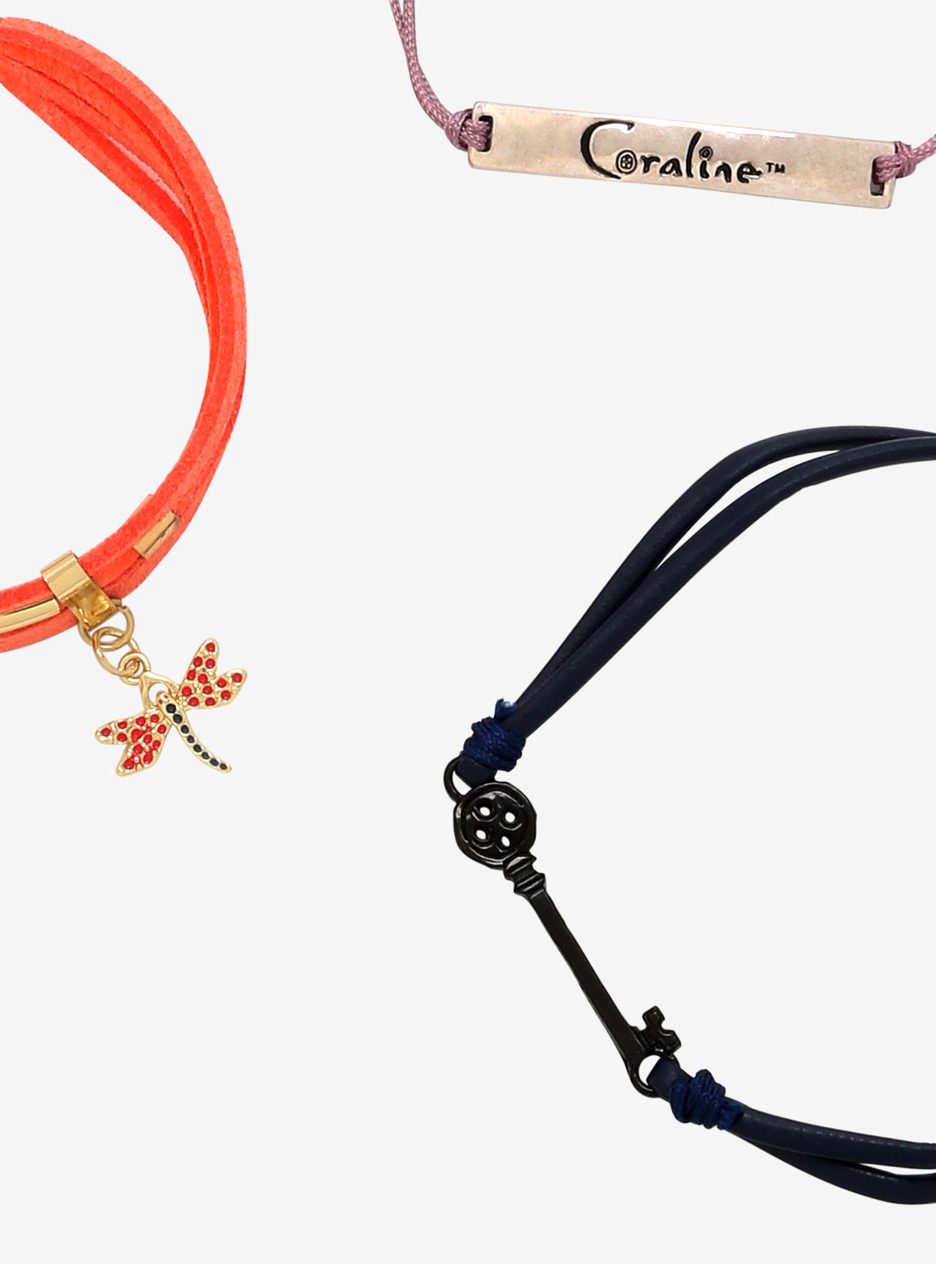 Coraline Set de Pulseras Libelula y Llave