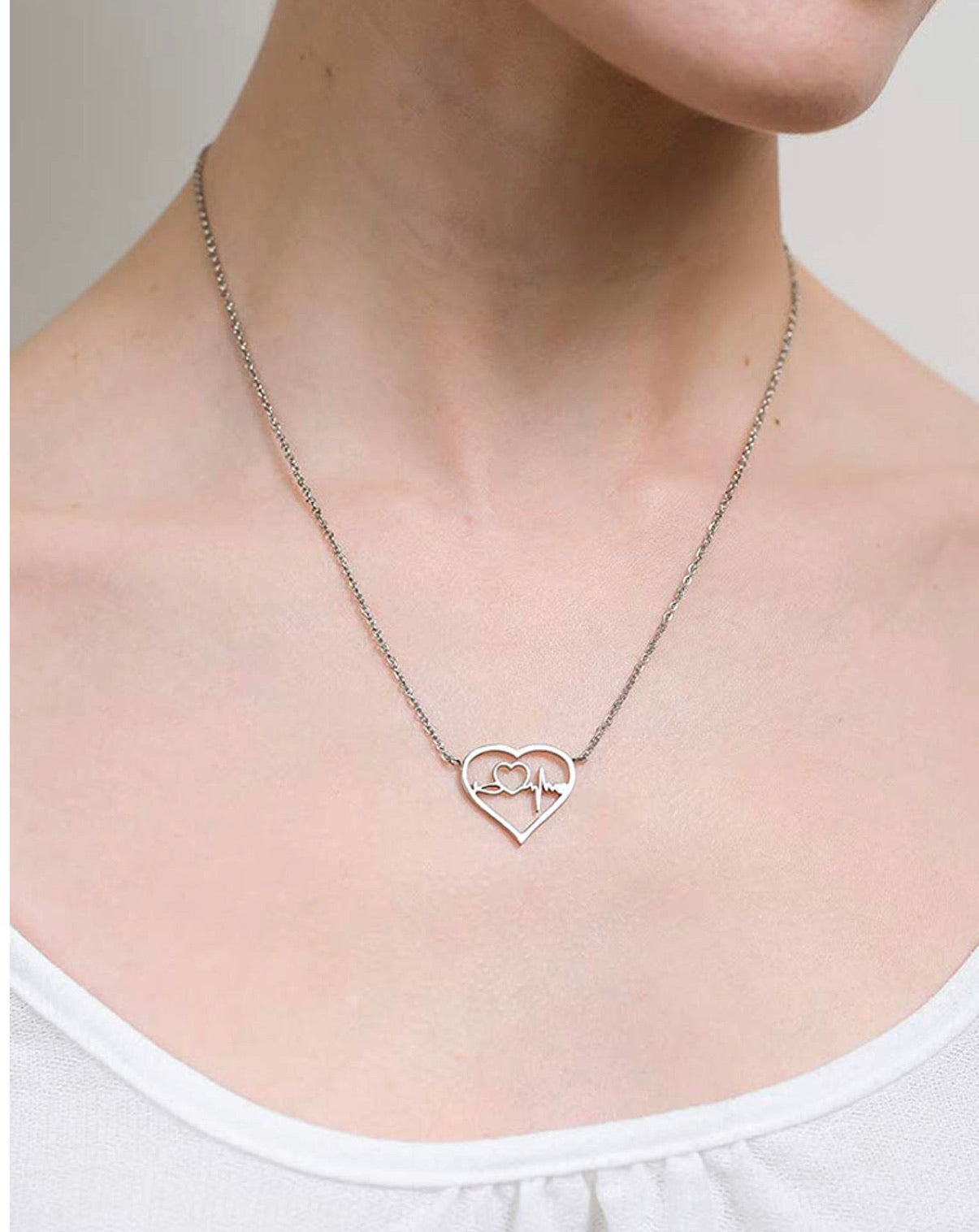 Collar Corazón Latido Del Corazon Médico