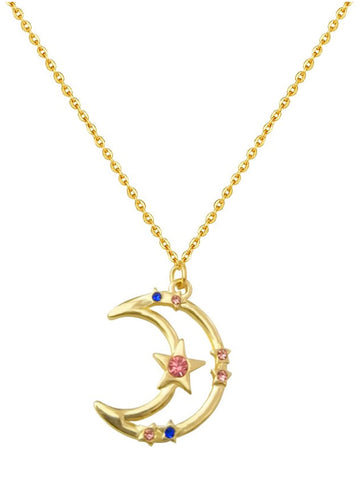 Collar Media Luna Astronomía
