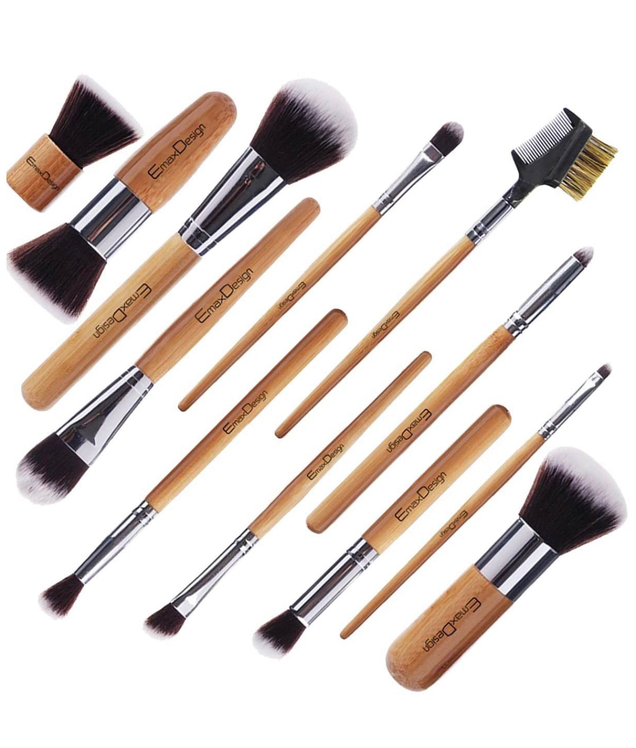 Brochas Bamboo Set Profesional 12 Pcs