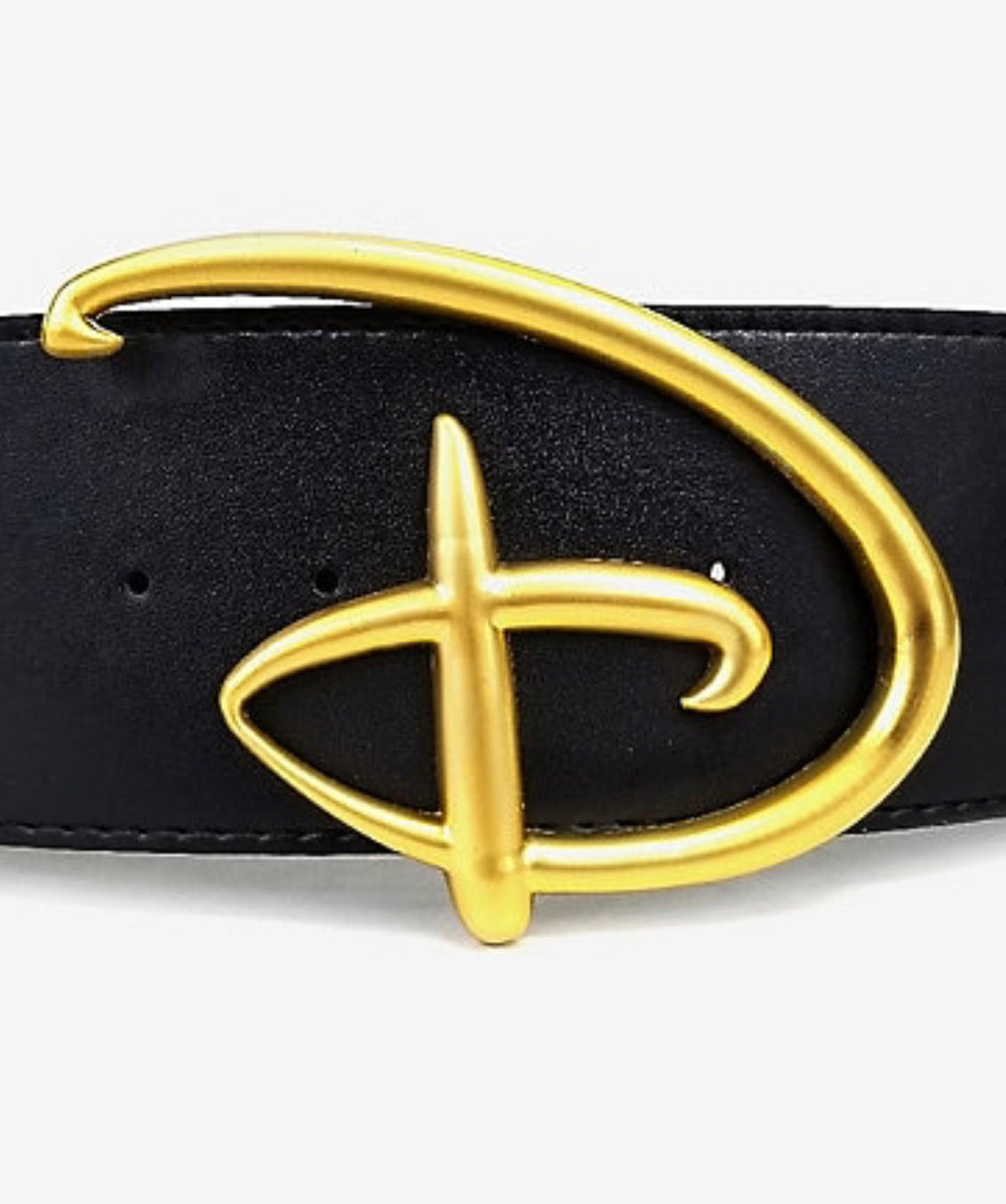 Cinturon Logo Disney Cinto Dorado