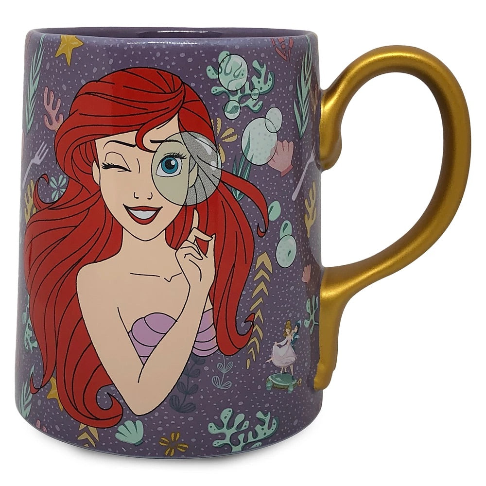 Ariel La Sirenita Taza Con Cuchara