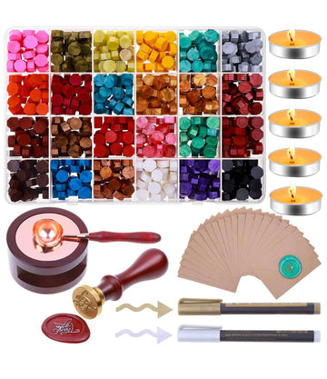 Set De Sellos Cera Colores