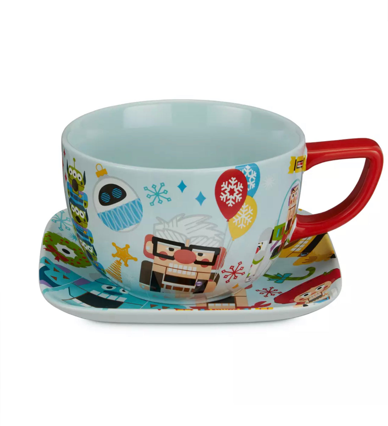 Taza Y Plato Pixar Disney Holiday