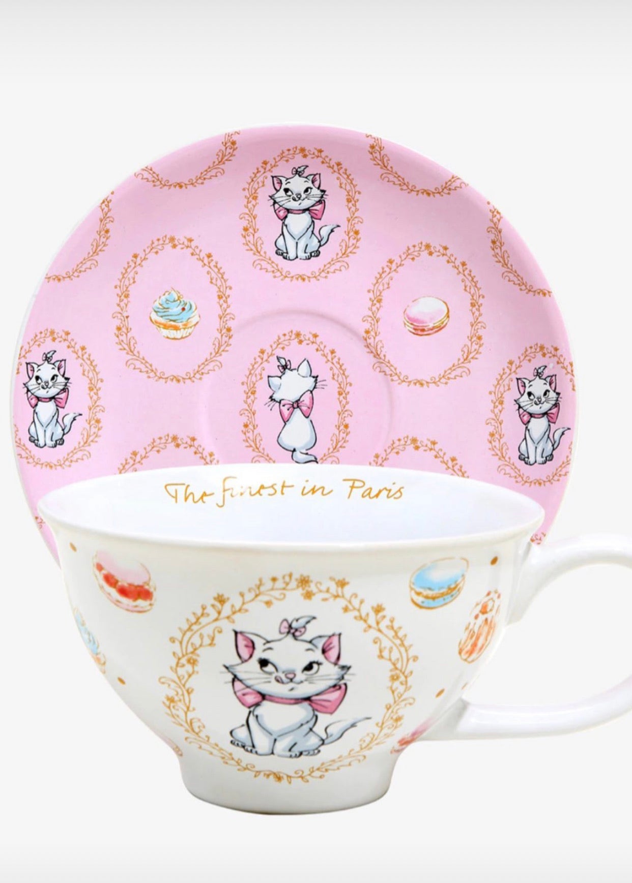 Marie Aristogatos Set De Taza y Plato