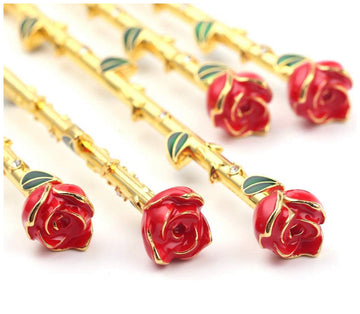 Brochas De Rosa Flor Roja