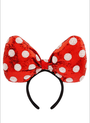 Minnie Mouse Orejas Disney Moño Grande