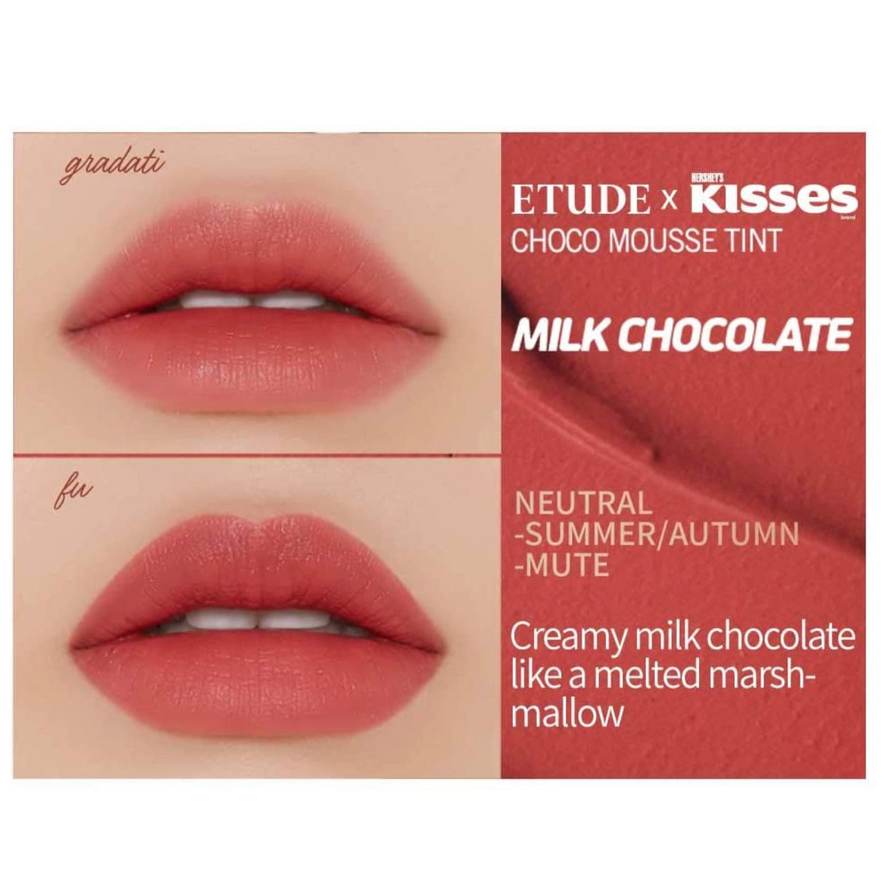 Etude House Labial Kisses Hersheys Special Dark