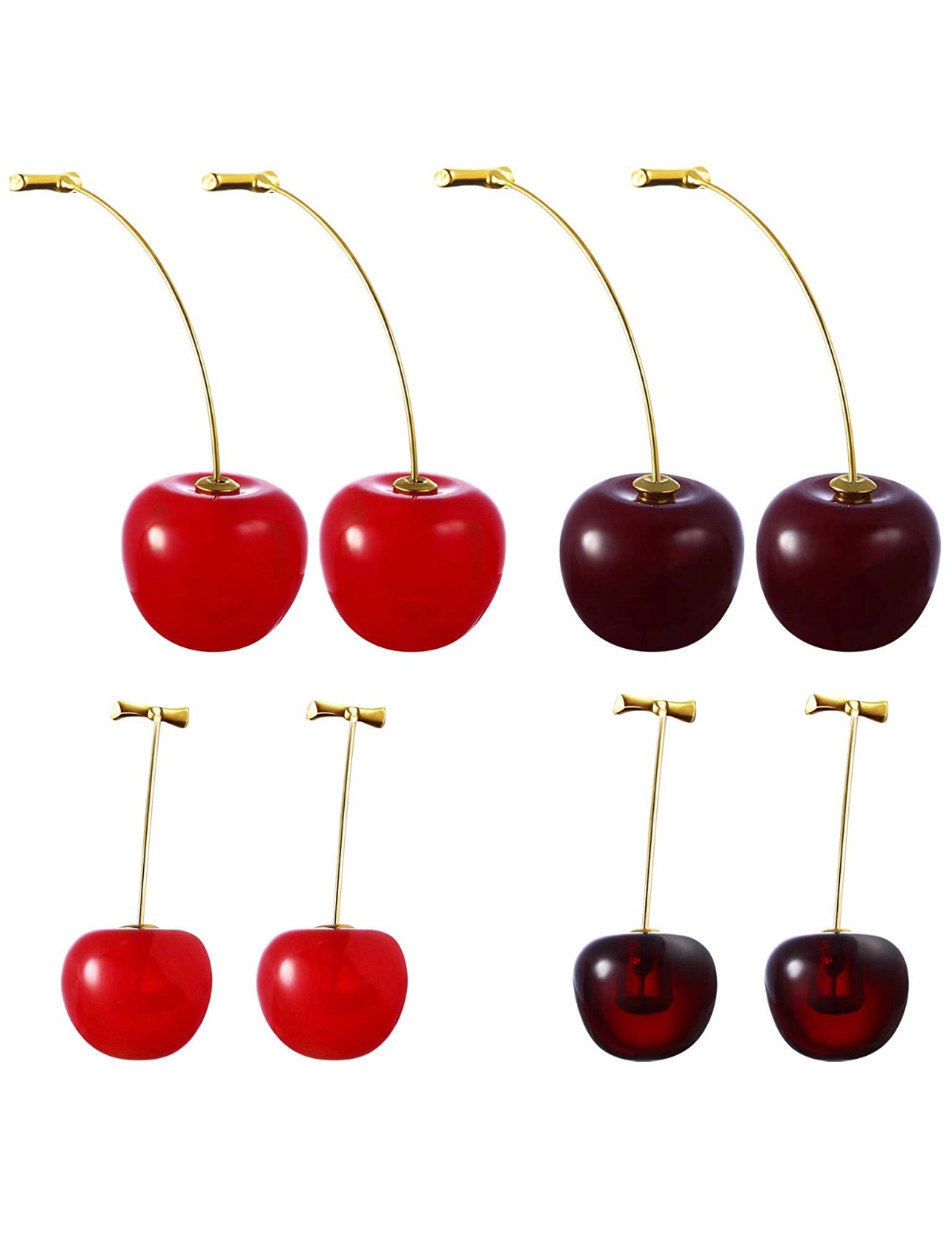 Aretes De Cherry Cereza Set