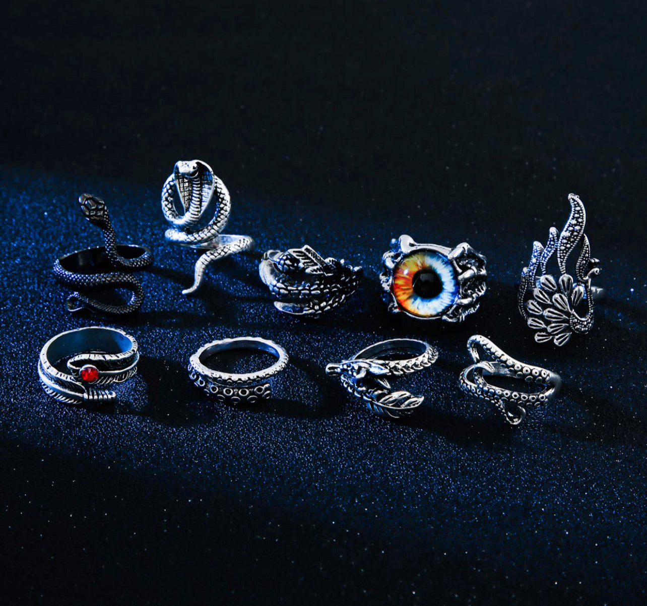 Set De Anillos Caballero Sunssy