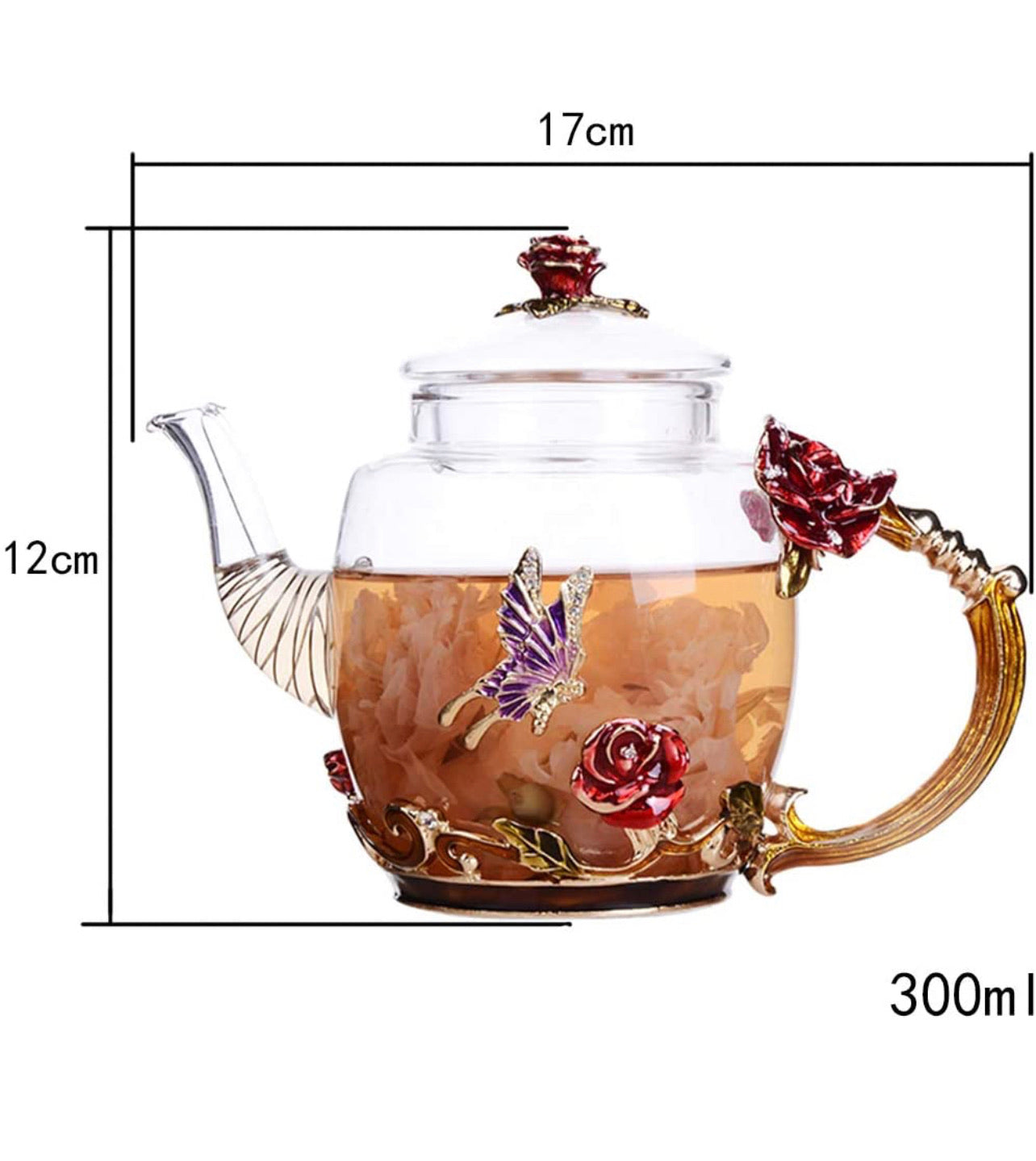 Tetera Cristal Vintage Retro