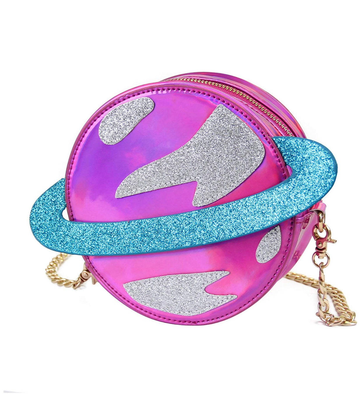Bolsa Planeta Saturno Rosa
