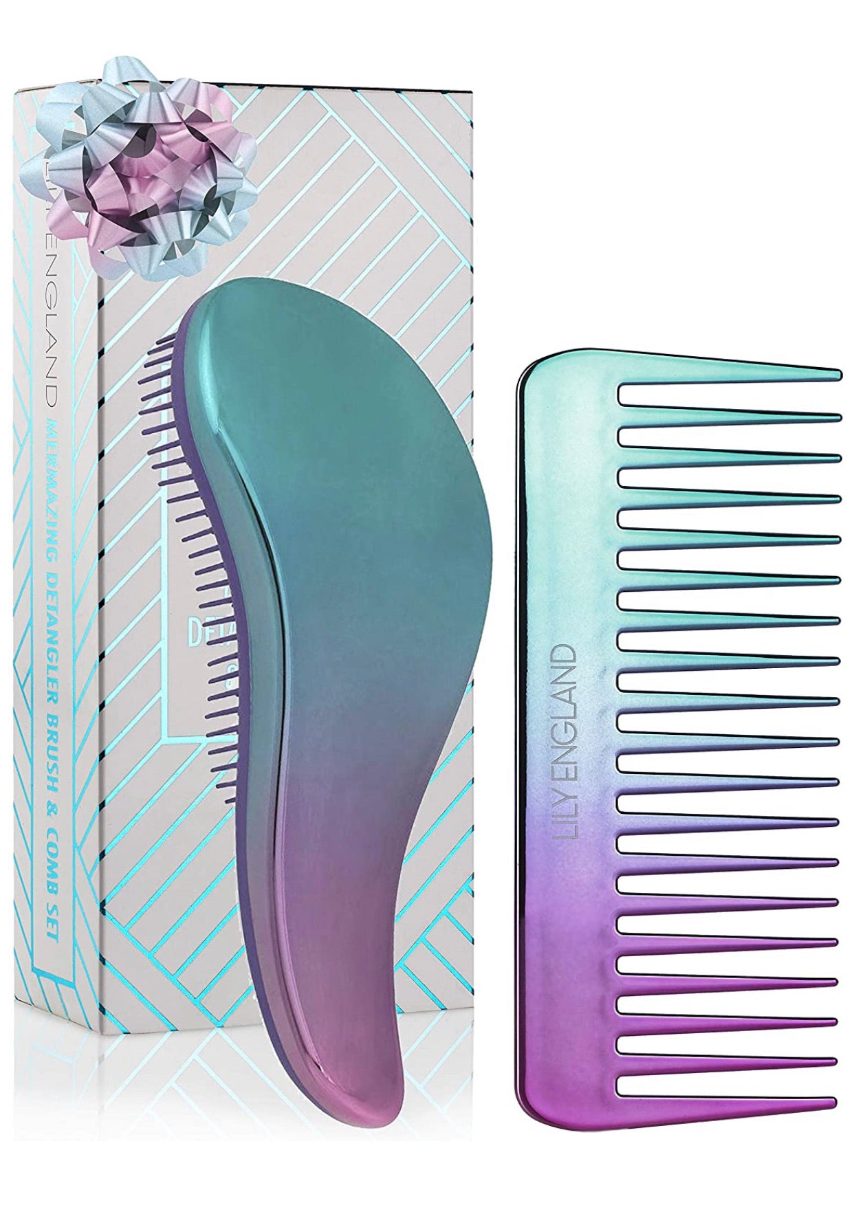 Set Para Desenredar Cabello Lily England Cabello Mojado, Seco y Chino