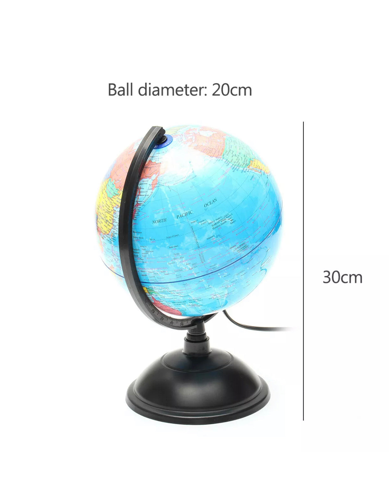 Lámpara Globo Terráqueo Rotadora