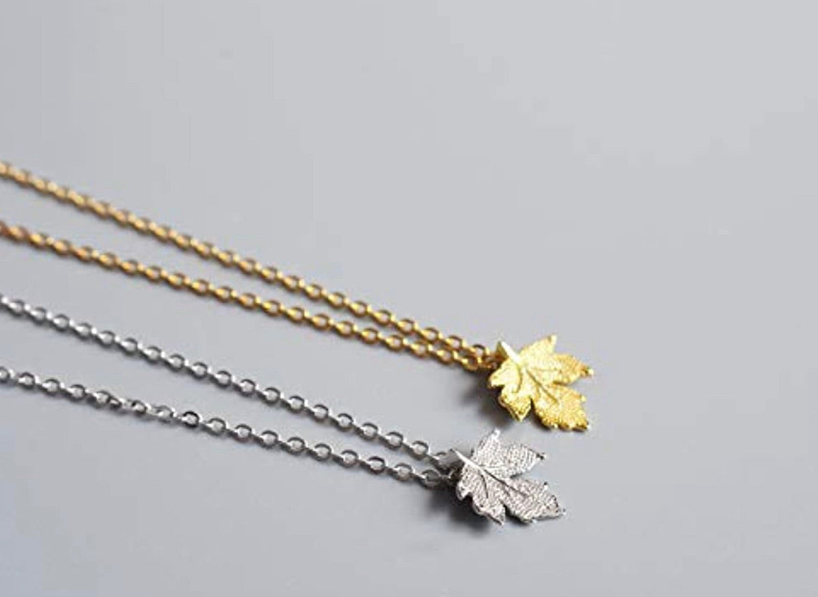 Collar Hoja De Maple