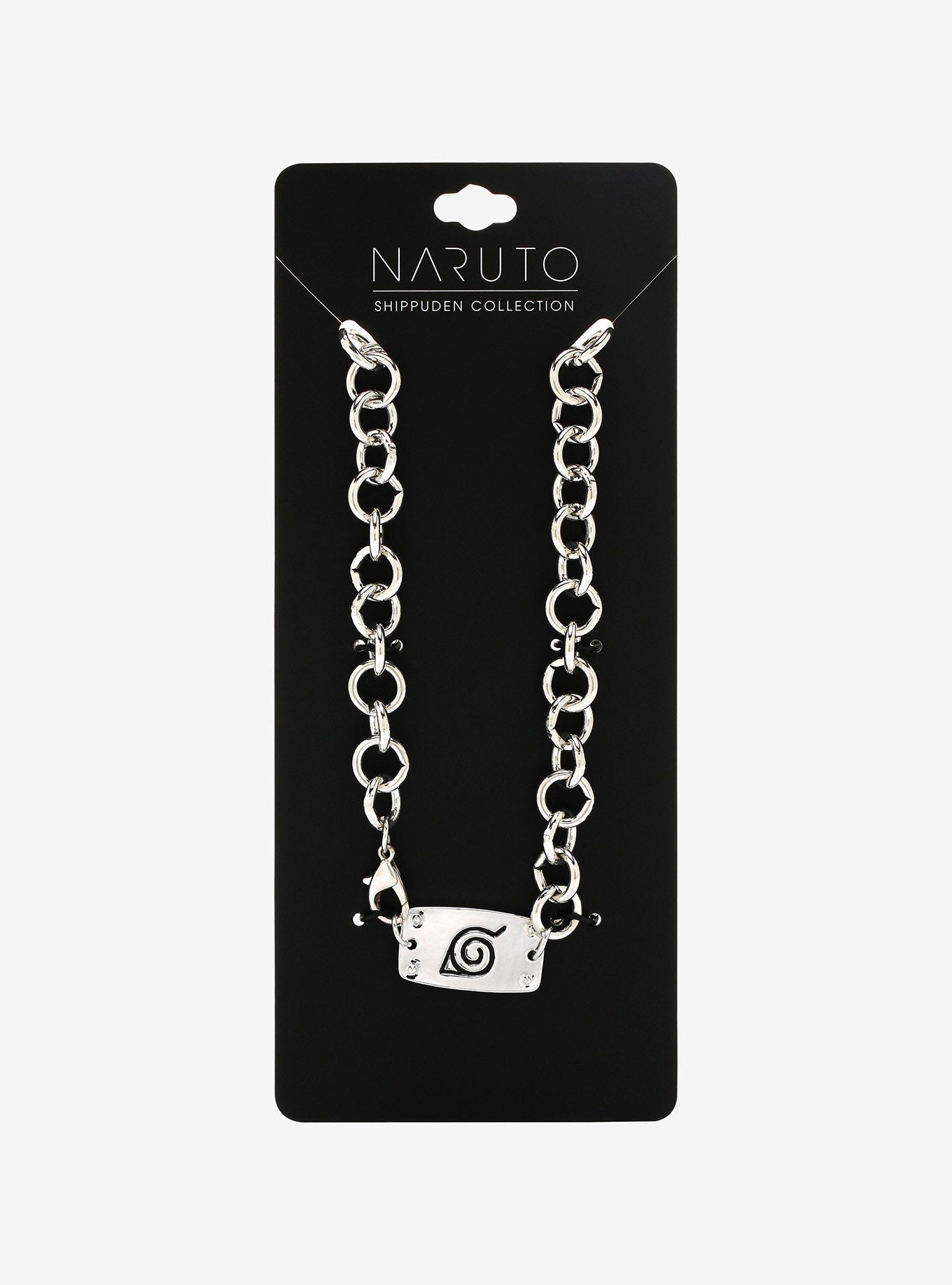Naruto Collar Cadena Plateada
