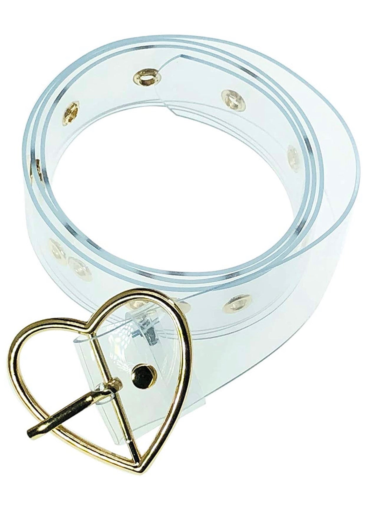 Cinturón Transparente Corazon