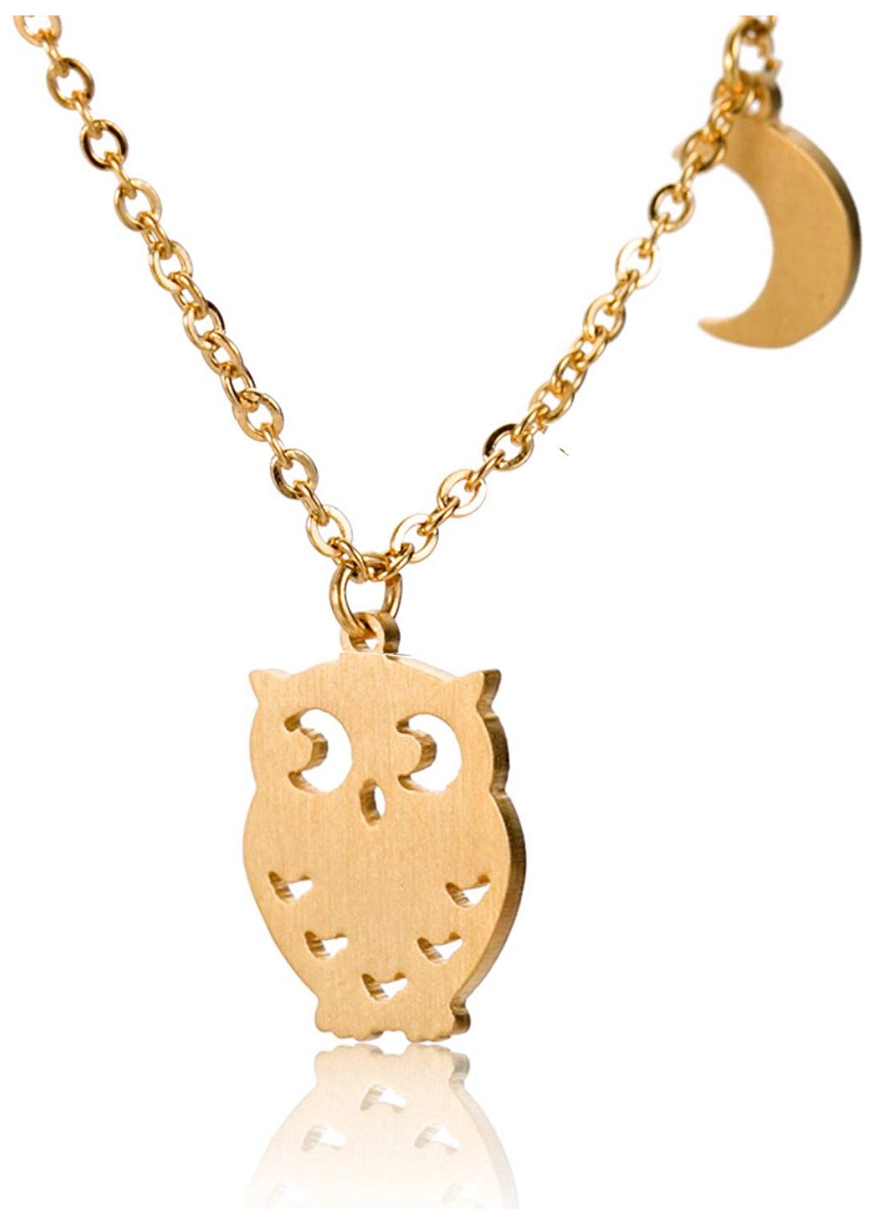 Collar Búho Dorado