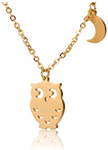Collar Búho Dorado