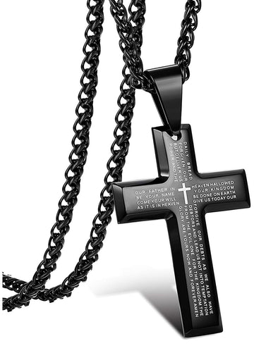 Cadena Cruz Negra Caballero Oración