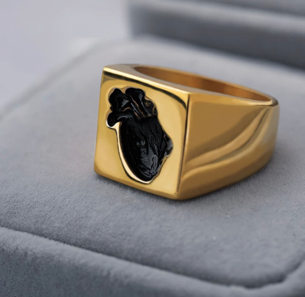 Set De Anillos Pareja Corazon Anatómico