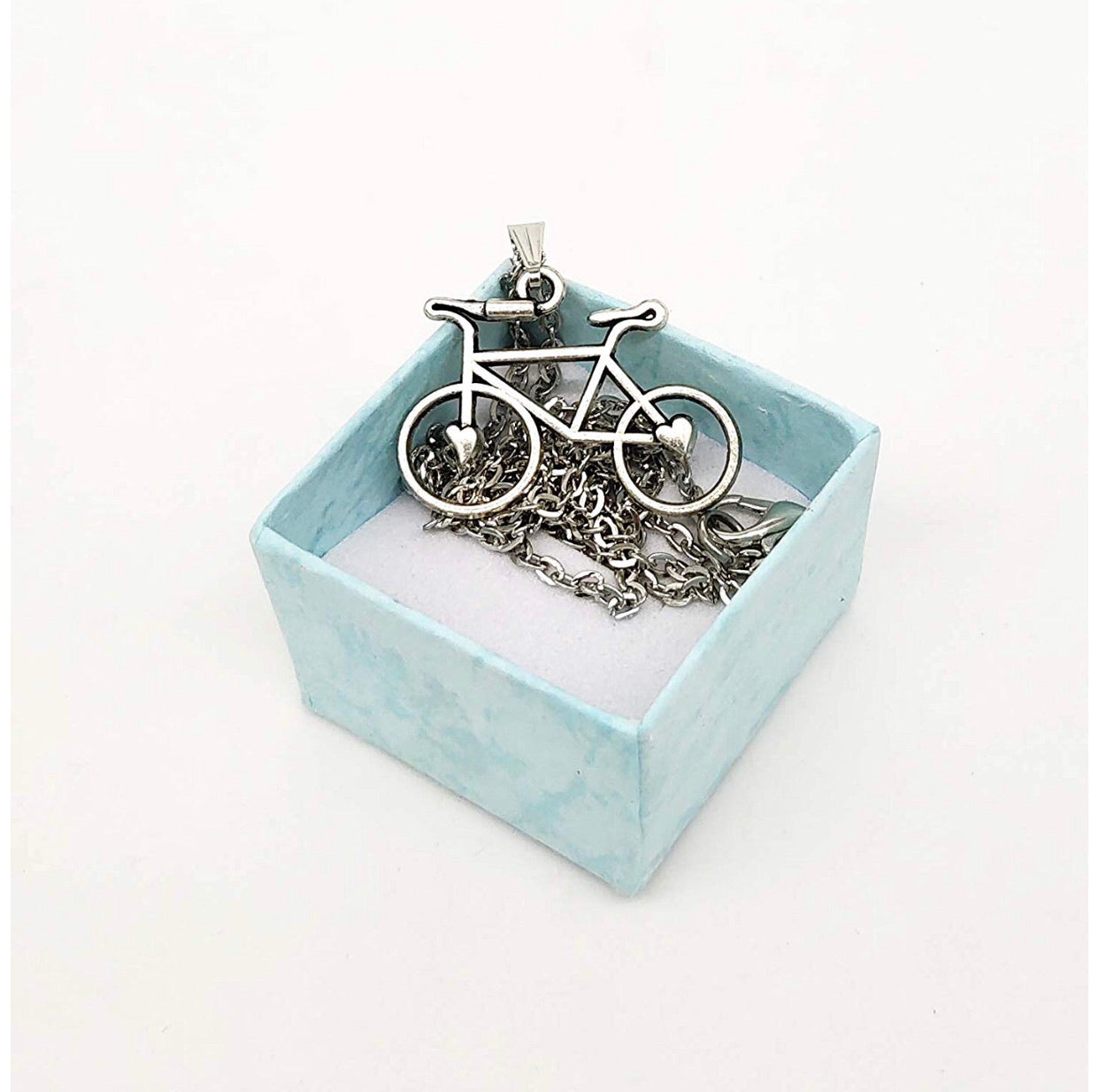 Collar Bicicleta Plateado