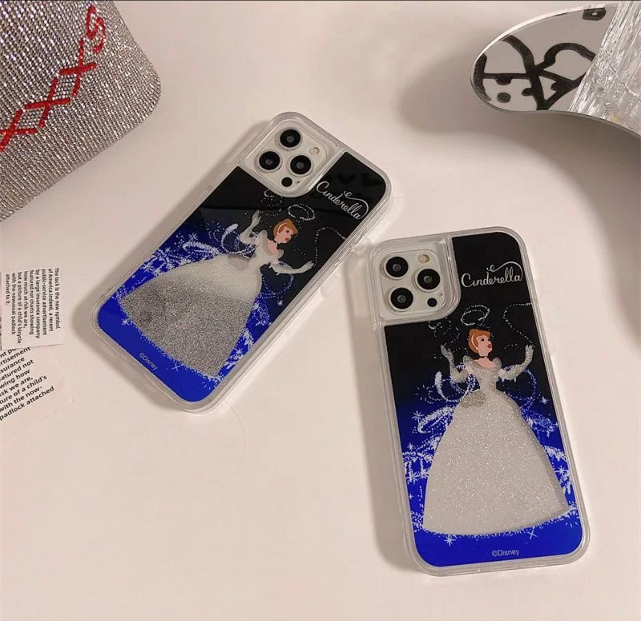 Cenicienta Case Glitter Iphone Case