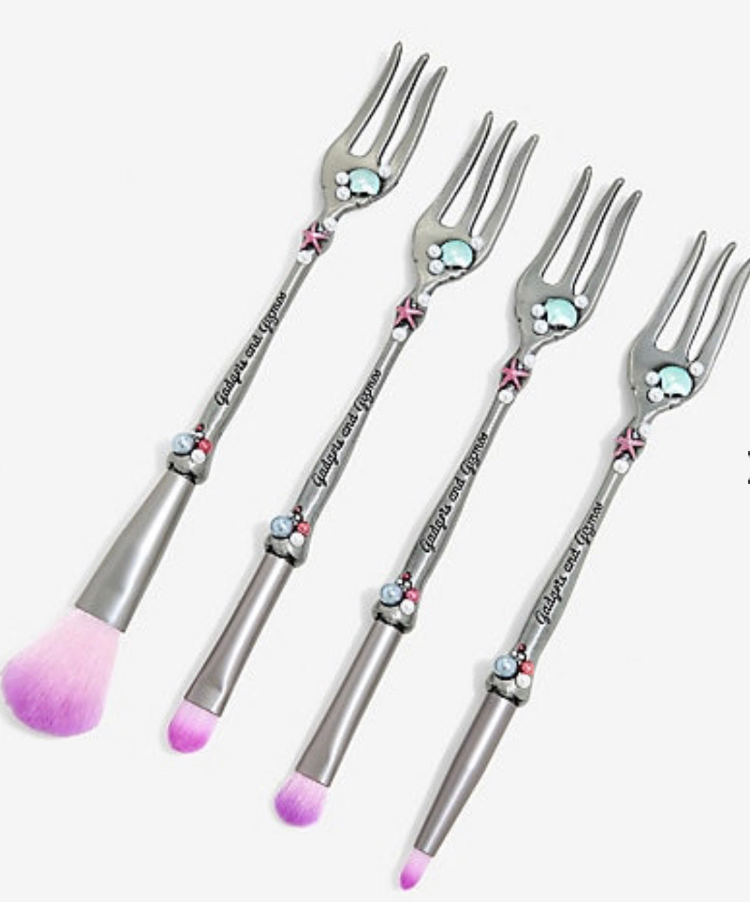 La Sirenita Set de Brochas Maquillaje Tridente Ariel