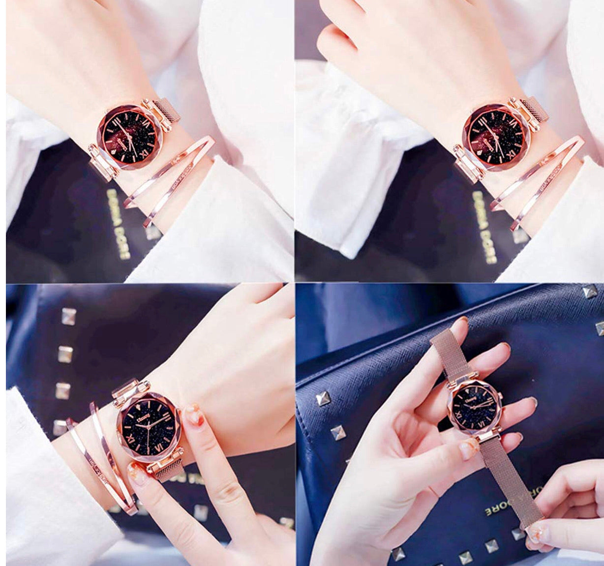 Paquete Reloj Heart Diamond Dama