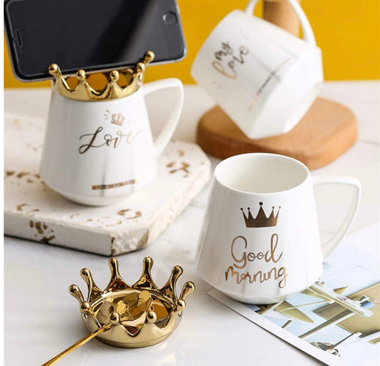 Taza Corona Con Cuchara