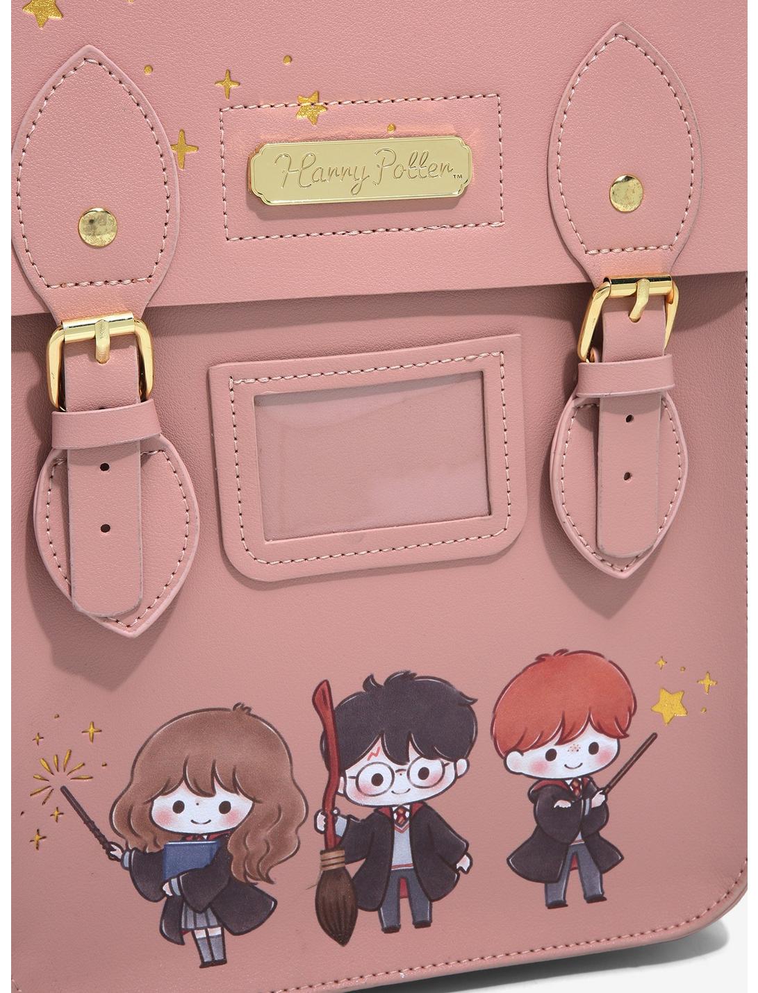Harry Potter Mochila Personajes Chibi Color Rosa