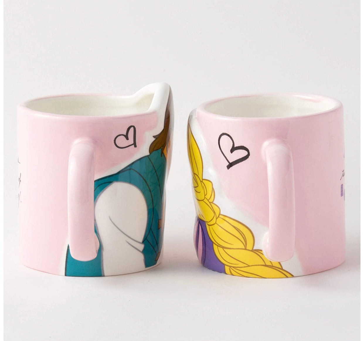 Enredados Set de Tazas Rapunzel Beso Pareja