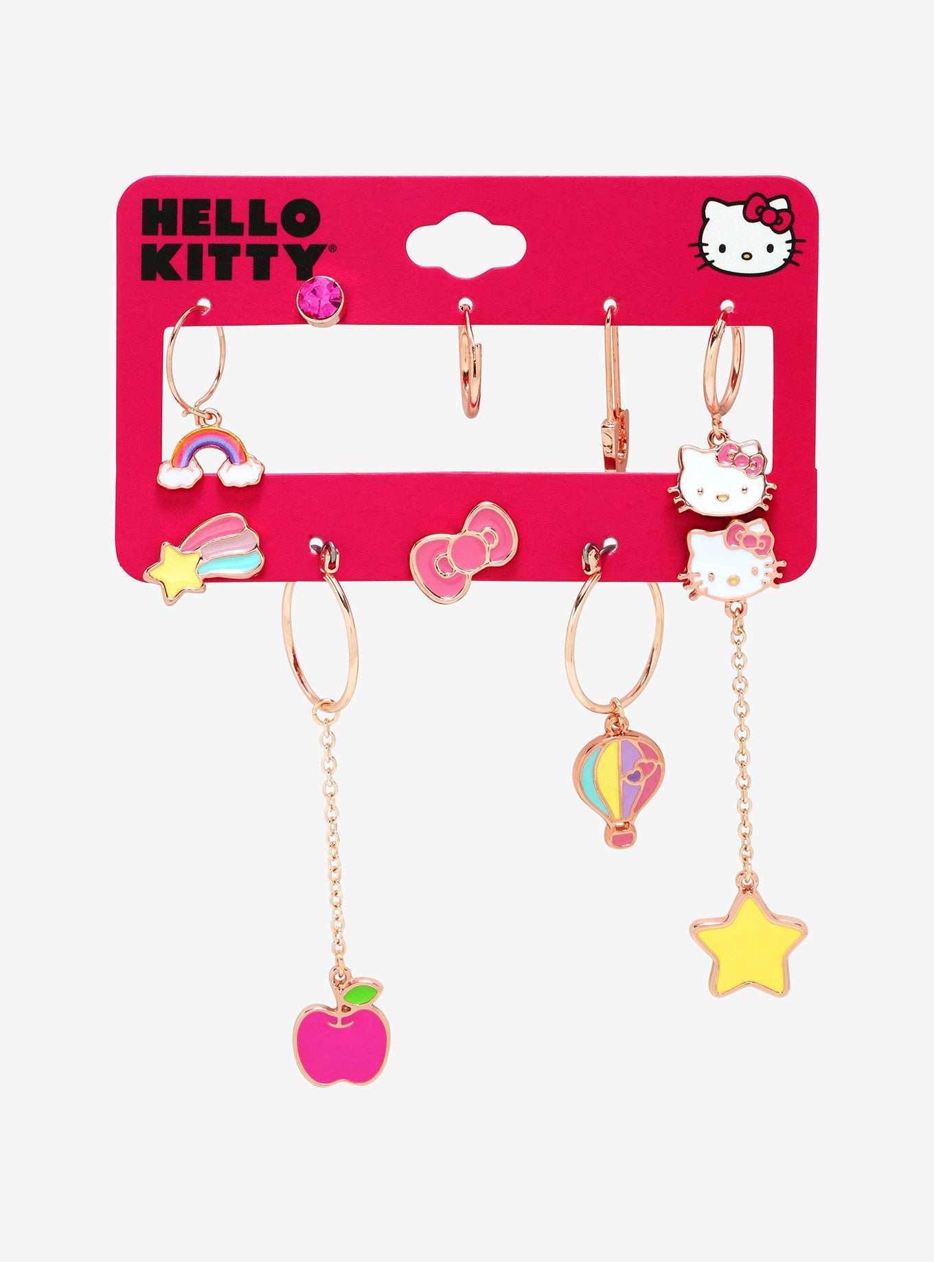 Aretes Hello Kitty Hoops