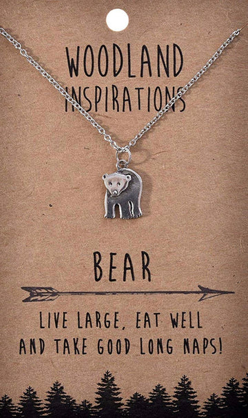 Collar Oso Plateado