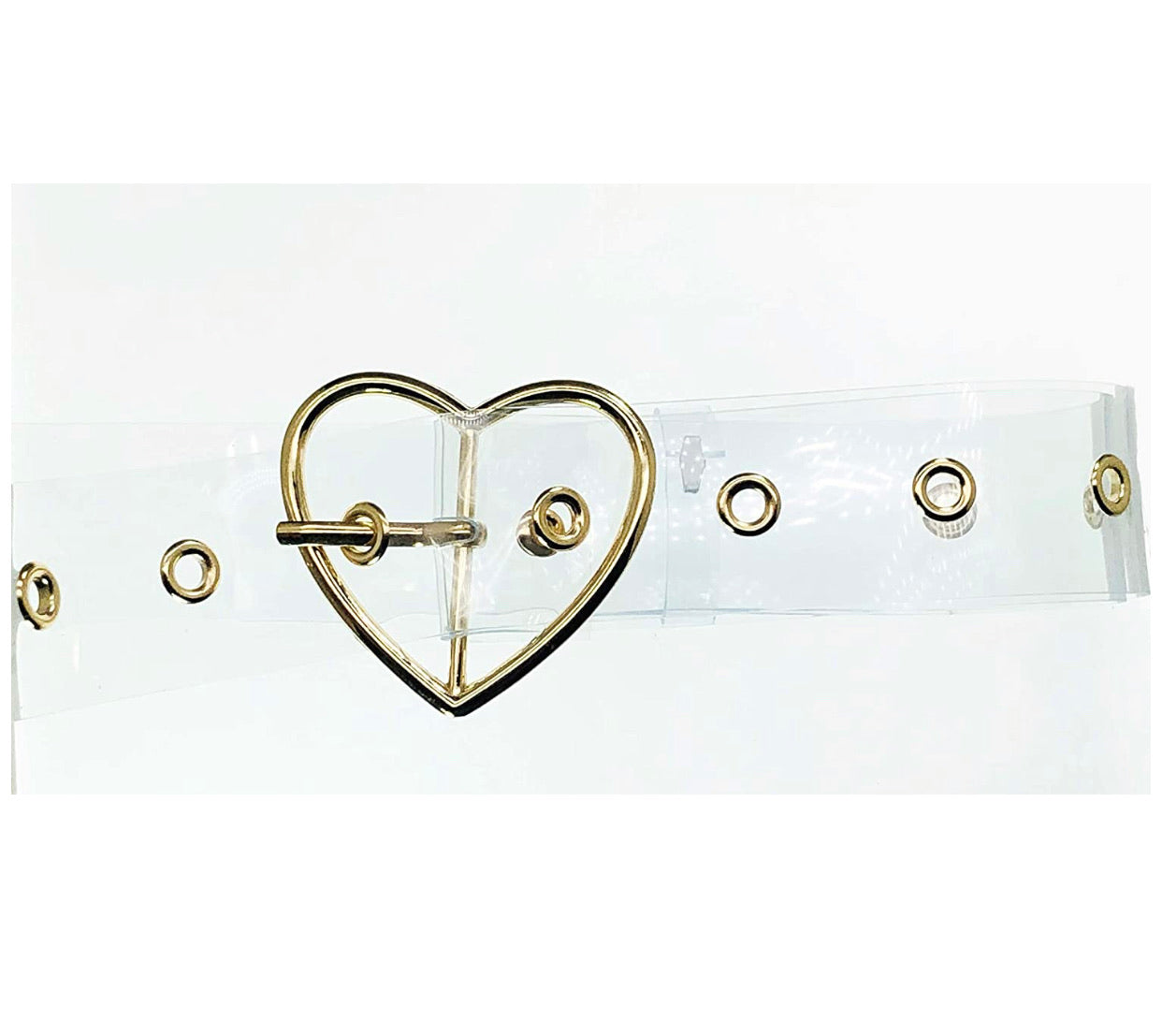 Cinturón Transparente Corazon