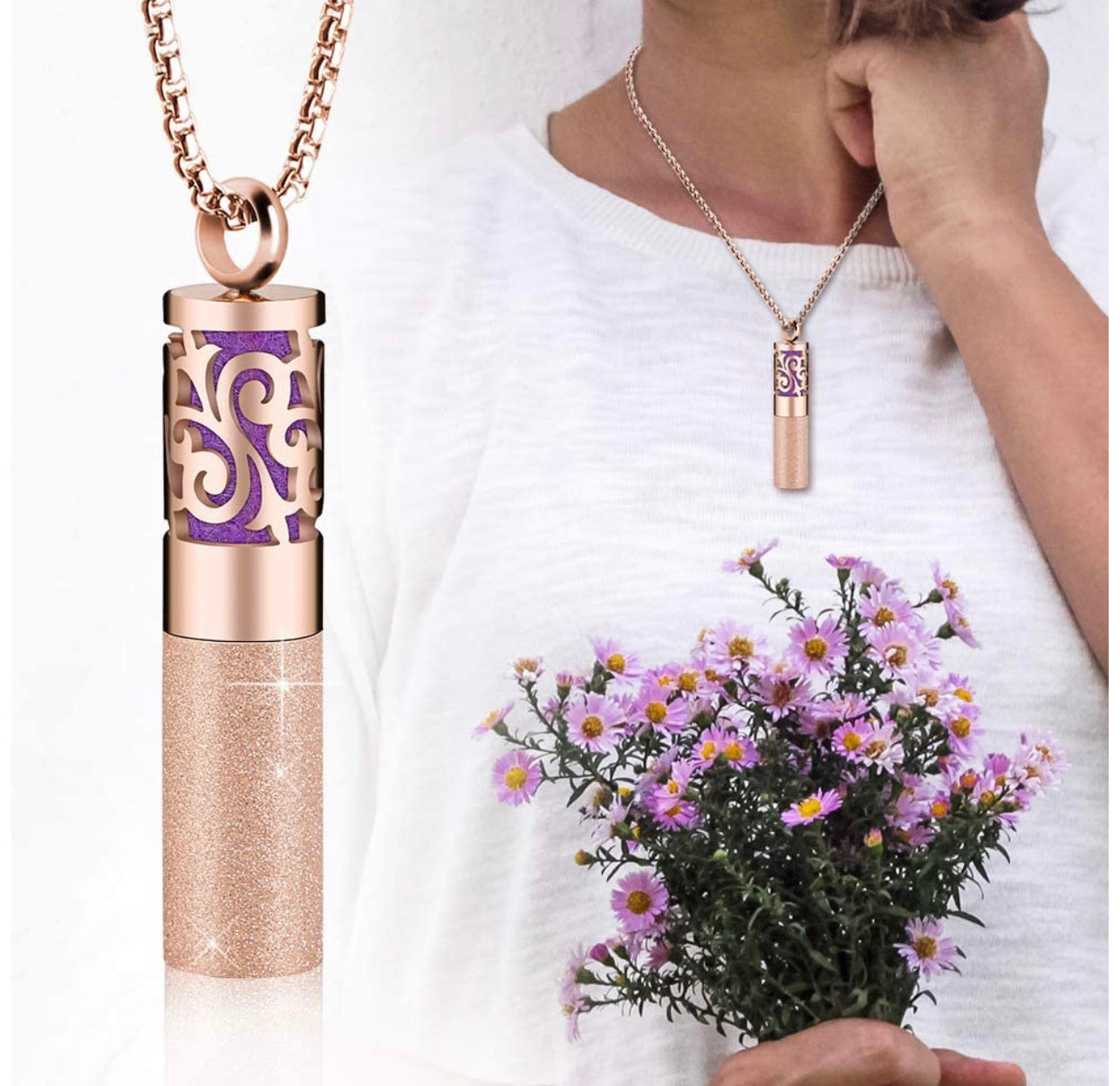 Collar Difusor Guarda Notas Rosegold