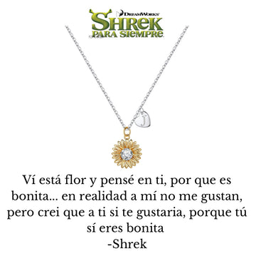 Collar Flor Shrek Girasol Inicial