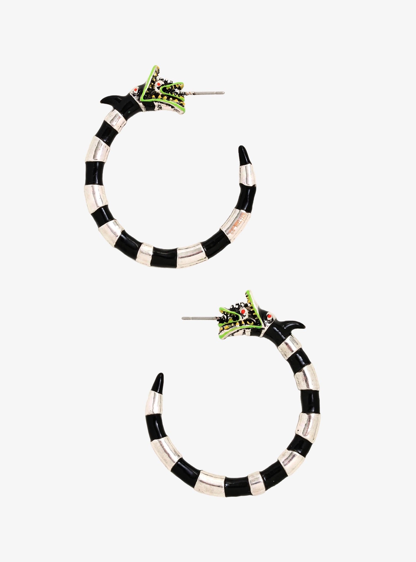 BeetleJuice Aretes Hoops Gusano