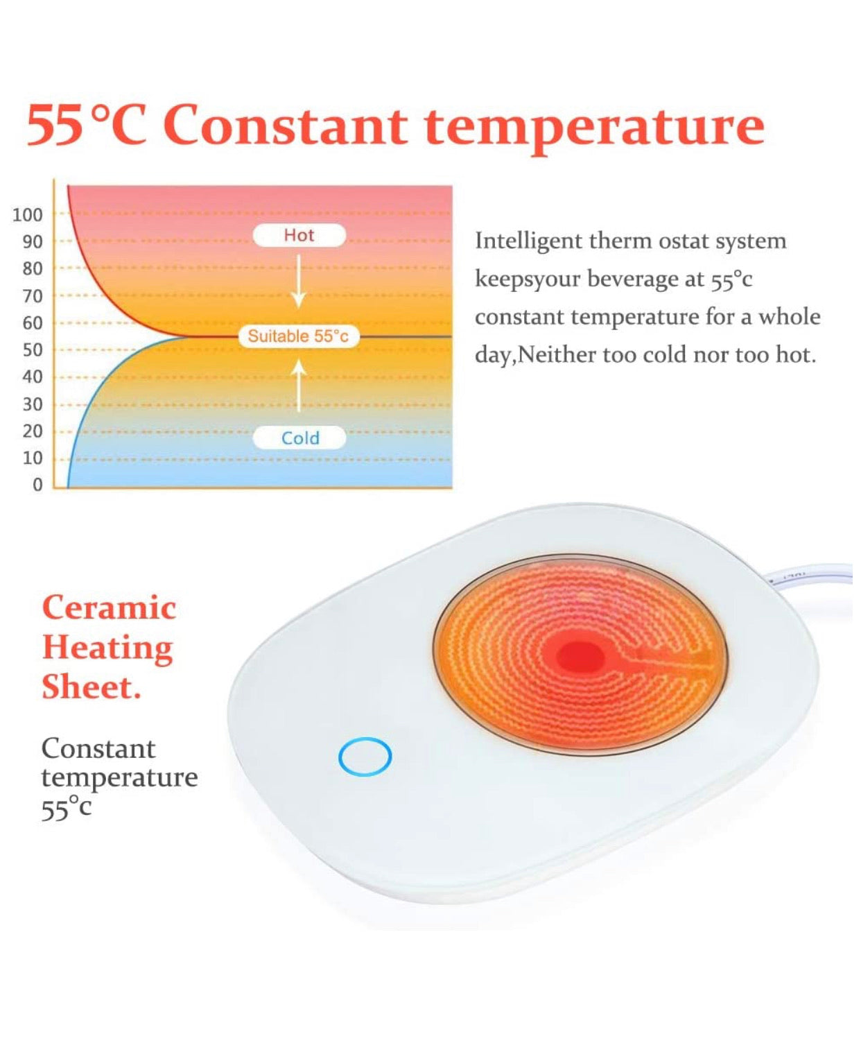 Calentador De Taza Café Bebidas Calientes