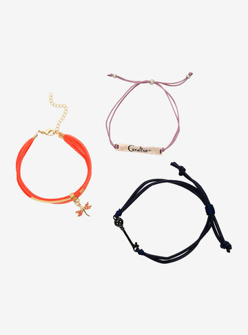 Coraline Set de Pulseras Libelula y Llave