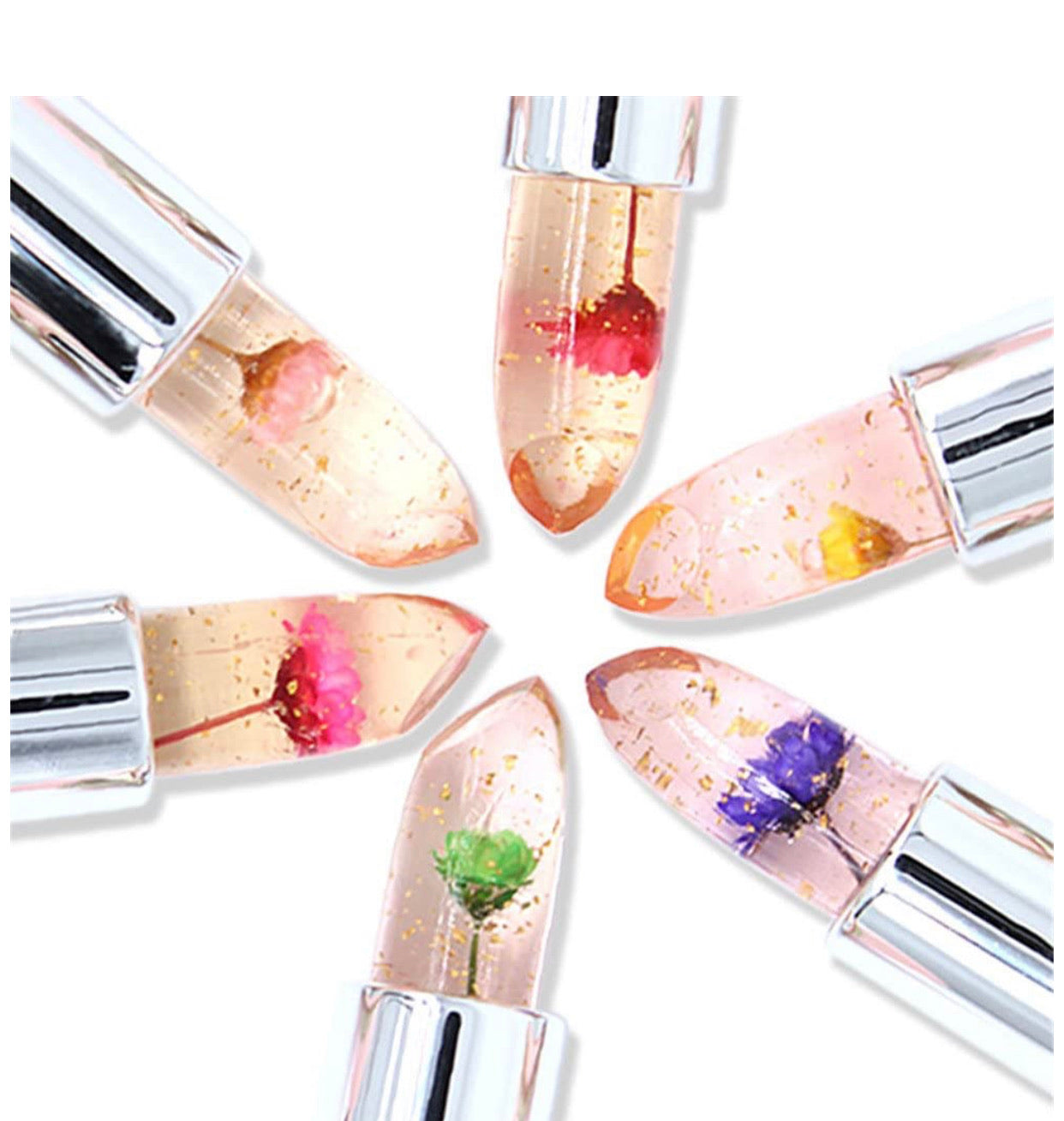 Labial Cambiante Paquete De 6 Labiales Cambiantes Temperatura Flor
