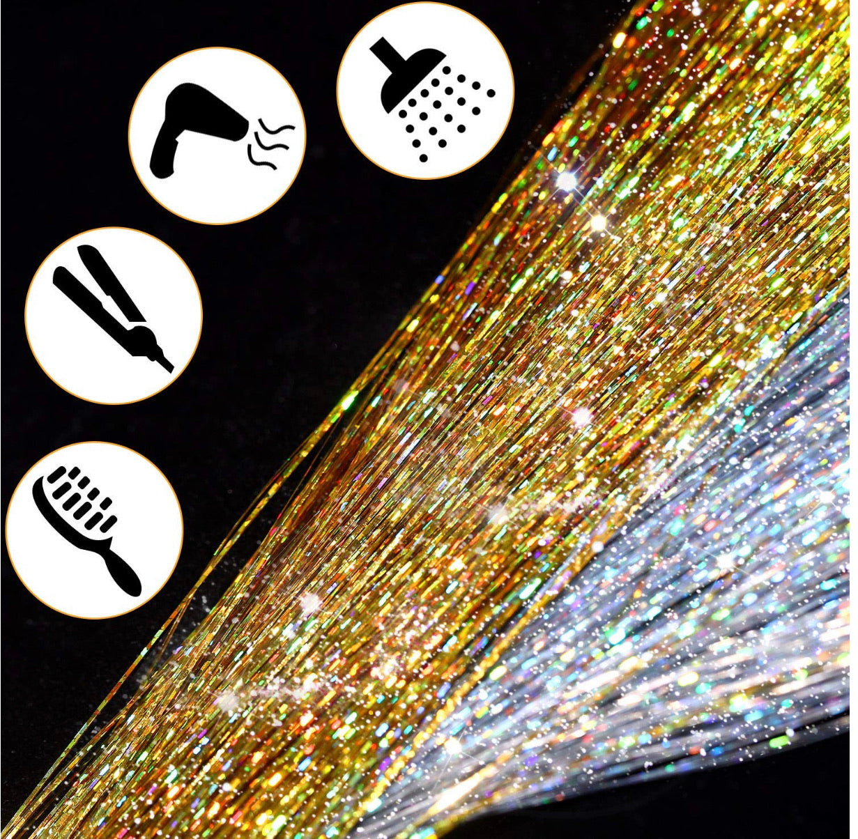 Extensiones De Cabello Colores Hair Tinsel
