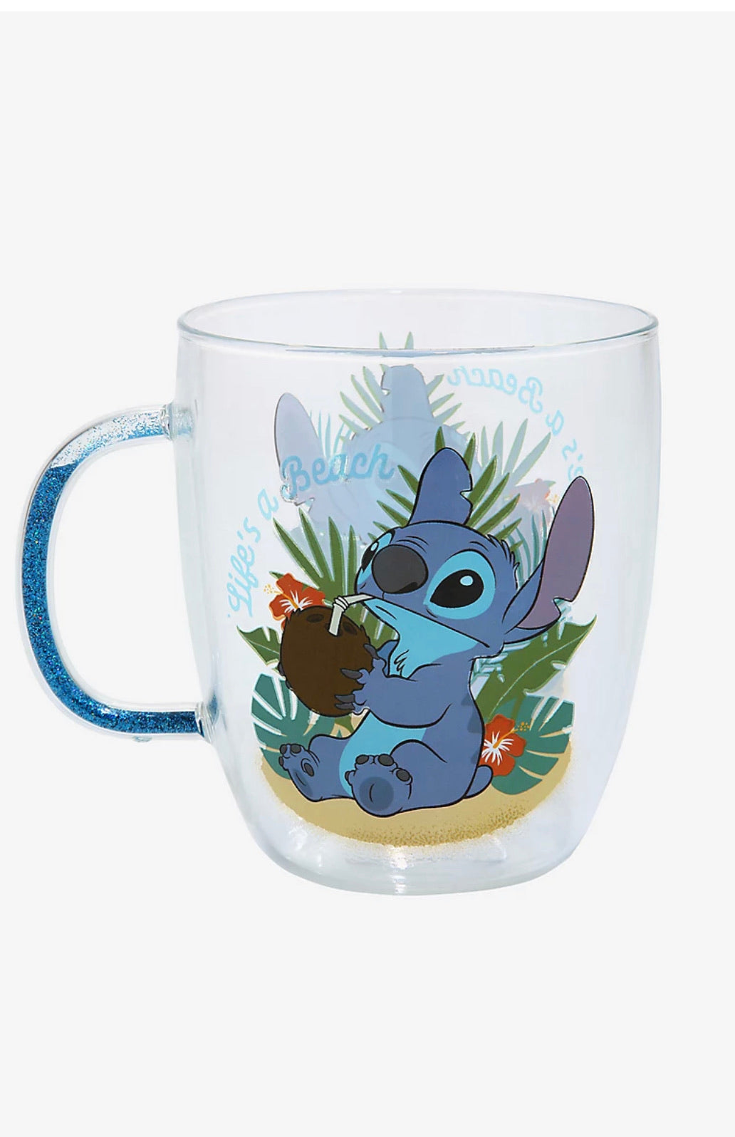 Stitch Taza Cristal
