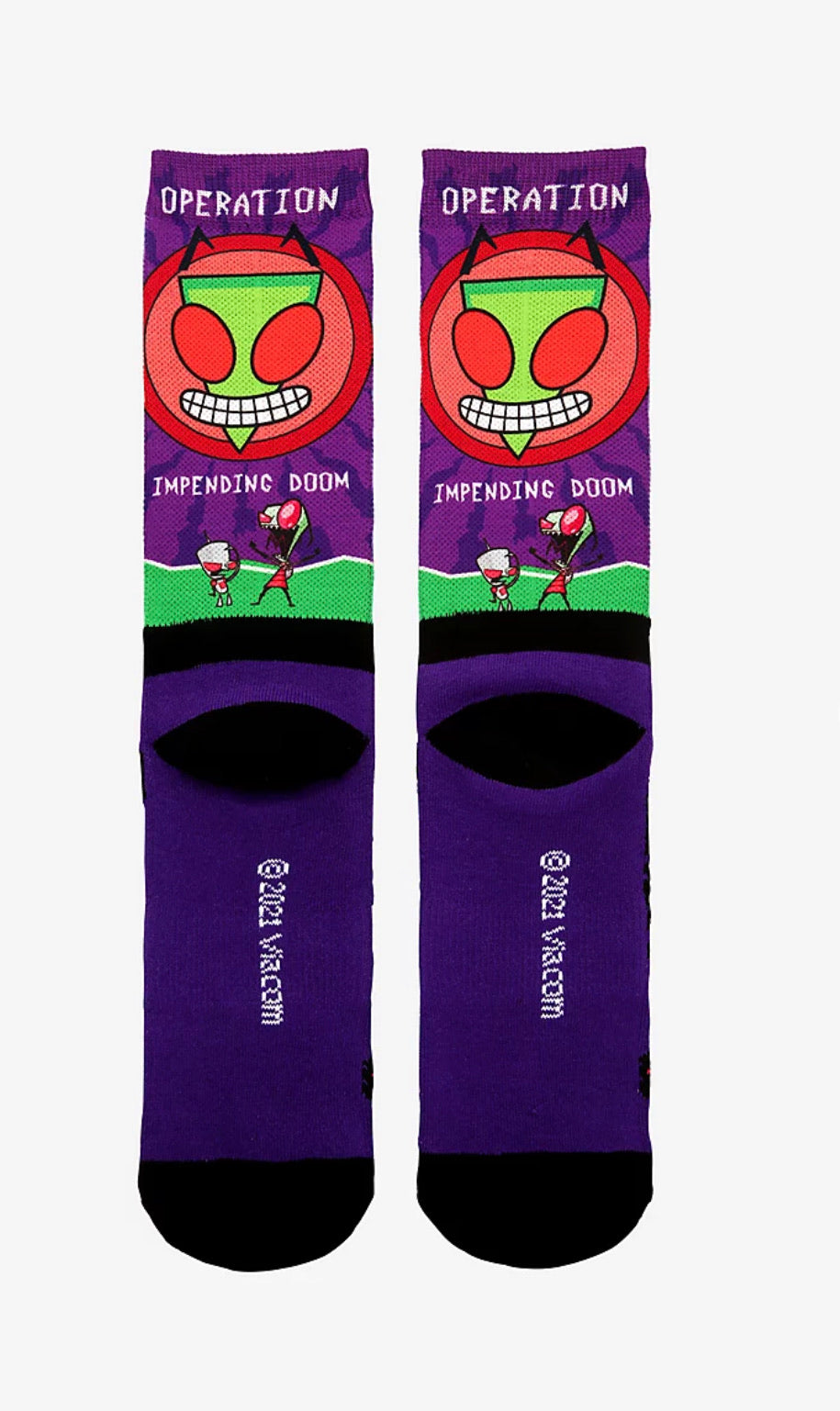 Invasor Zim Calcetines Operacion Doom